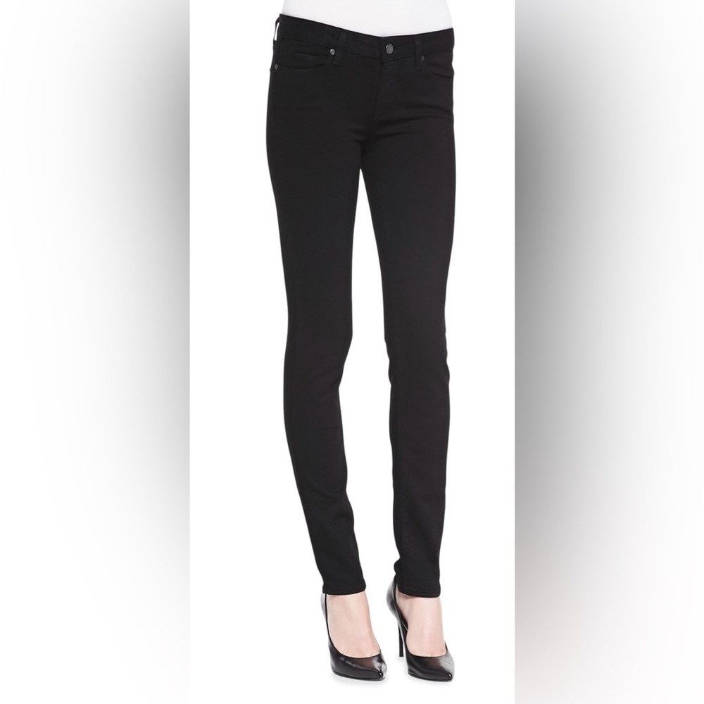 Paige Denim: Skyline Skinny Jeans. Black shadow. Size 26.